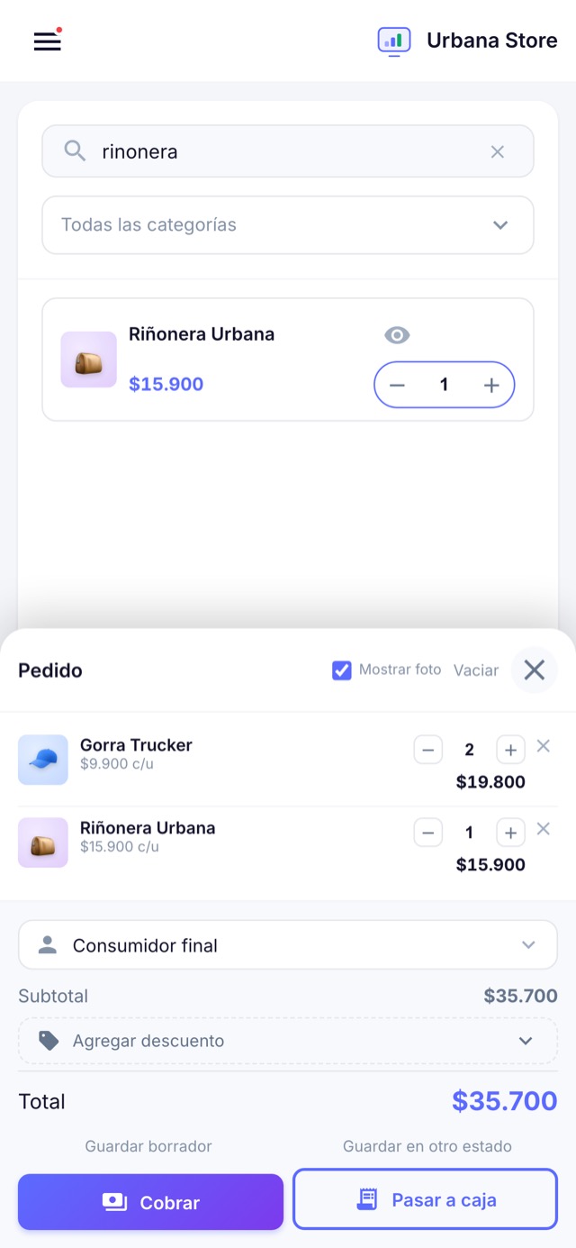 El pedido en el celu