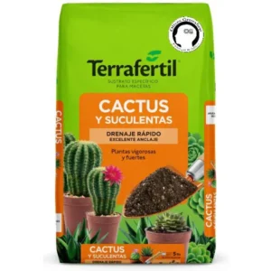 SUSTRATO TERRAFERTIL CACTUS Y SUCULENTAS - 5 LTS