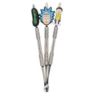 ESPATULA PALA DE TITANIO PARA ROSIN RICK Y MORTY 12CM