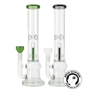 BONG DE VIDRIO DOBLE BASE 32CM