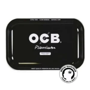 BANDEJA DE METAL OCB NEGRA - 29 X 19 CM