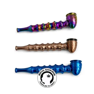 PIPA DE METAL RANURADA 10CM