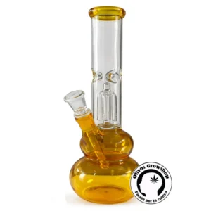 BONG DE VIDRIO CON ATRAPAHIELO Y PRECOLADOR 28CM