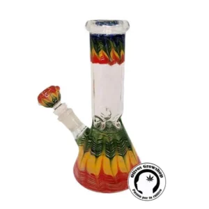 BONG DE VIDRIO RASTA 20CM