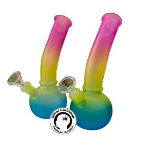 BONG DE VIDRIO ARCOIRIS 21CM
