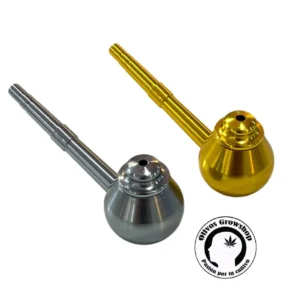 PIPA DE METAL CON TAPA DYK 8CM