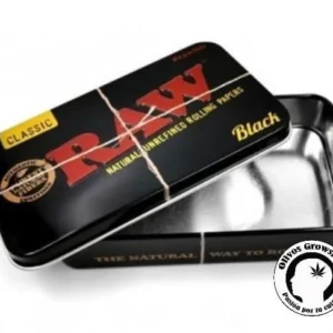 LATA DE METAL RAW BLACK - 11X6CM