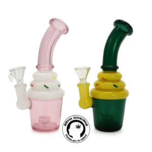 BONG DE VIDRIO CUPCAKE 20CM