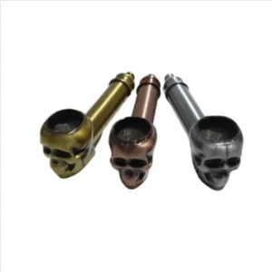PIPA DE METAL CALAVERA 9CM