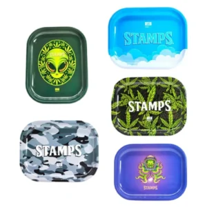 BANDEJA DE METAL STAMPS 28X14 CM