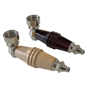 PIPA DE MADERA Y METAL 8CM