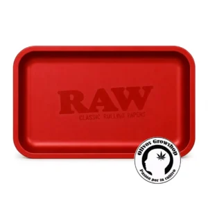 BANDEJA DE METAL RAW RED MATTE - MEDIANA