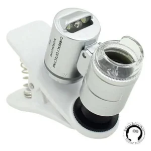 Lupa De Precision 60x Luz Led Clip Celular