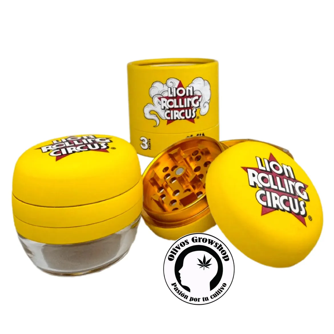 PICADOR DE VIDRIO LION ROLLING CIRCUS - 3 PARTES - Imagen 2