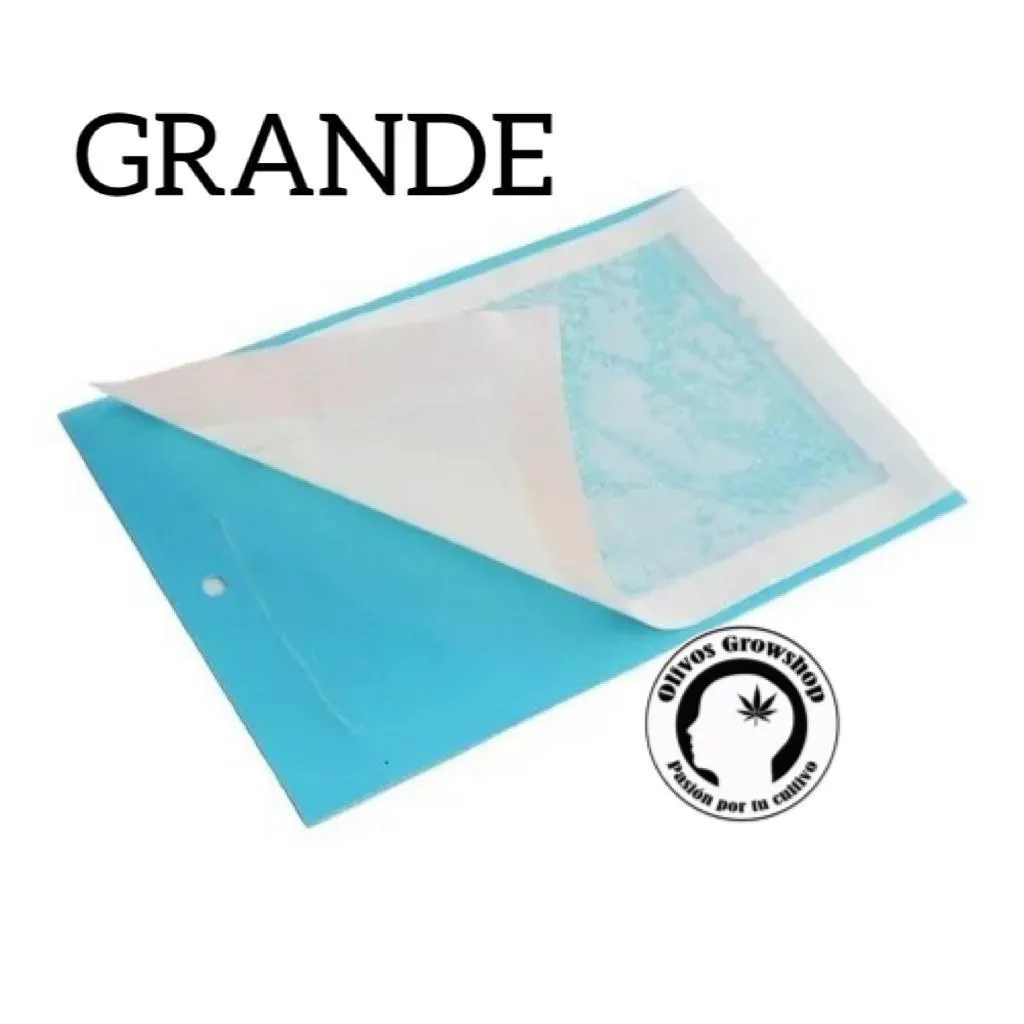TRAMPA PEGATINA AZUL GRANDE 20X25CM