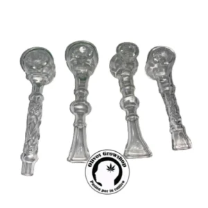 PIPA DE VIDRIO TRANSPARENTE 12CM