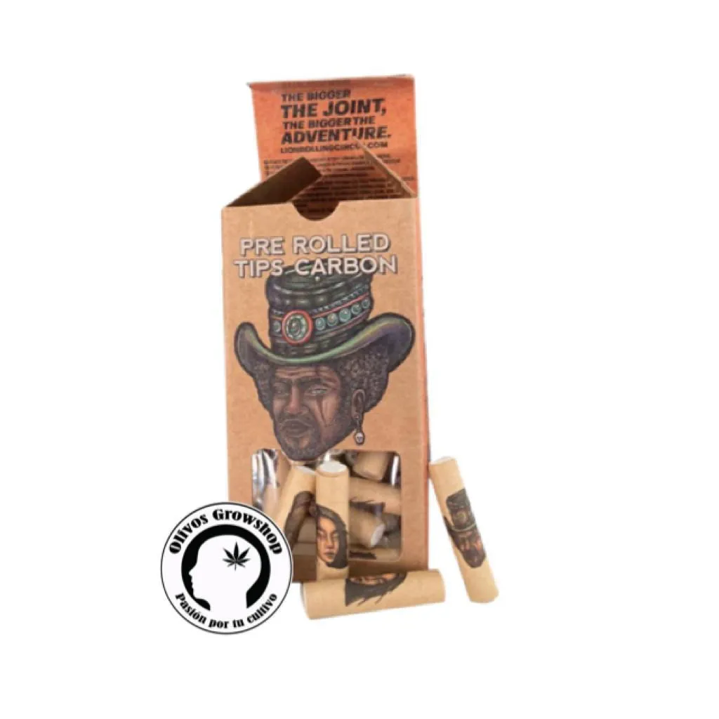 TIPS PRE ROLLED DE CARBON ACTIVADO LION - 50 U