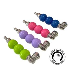 PIPA DE METAL 3 BOLAS COLORES