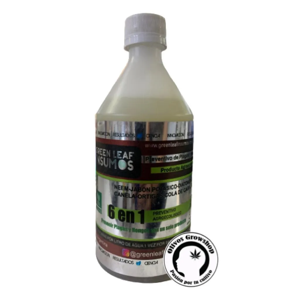 GREEN LEAF INSECTICIDA 6 EN 1 - 500 CC