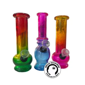 BONG DE VIDRIO BICOLOR15CM