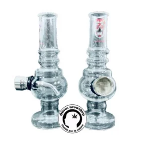 BONG DE VIDRIO TRANSPARENTE 12CM