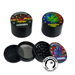 PICADOR DE METAL CANNABIS - 4 PARTES