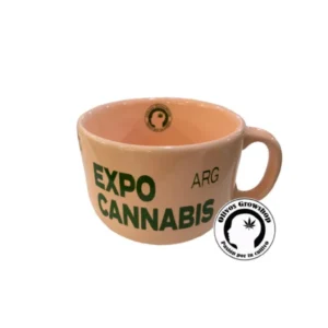 TAZON DE CERAMICA ROSA EXPO CANNABIS