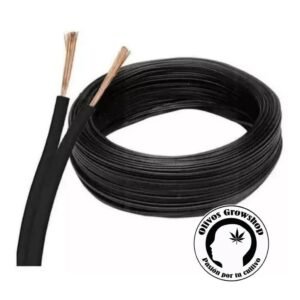 Cable Bipolar Negro 2x1mm para Cooler